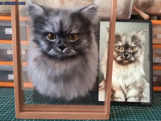 Handmade customize cat:（long-hair multicolor)Making .